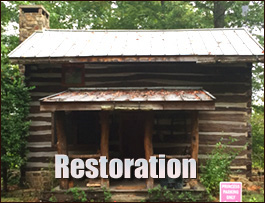Historic Log Cabin Restoration  Jacksonboro,  South Carolina